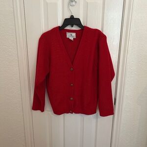 Chandler Hill vintage red cardigan small